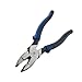Klein Tools J213-9NE Side Cutter Linemans Pliers, Made in USA, High Leverage, 9-Inch, Streamlined Design, Color Coded