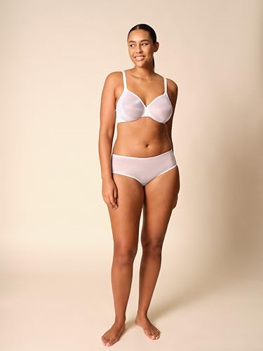 Image of Gossard Glossies Sheer Underwire Bra - Barely-There Moulded Plunge, Invisible Under Clothing