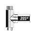 TAFRRYYG Thermometre de Douche à LED, Thermomètre de Douchette Numérique 5~85 ° C, Thermometre Bain Bébés Digital écran Rotatif à 360 ° pour Cuisine Salle de Bain Familiale (A)