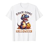Photo Gallery trex halloween dinosauro spettrale, rawrsome halloween kids maglietta Photo Gallery trex halloween dinosauro spettrale, rawrsome halloween kids maglietta