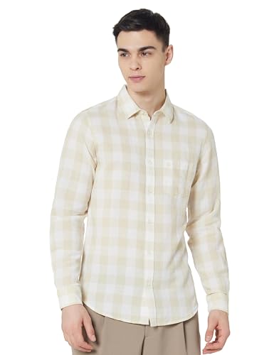 Image of United Colors of Benetton Men's Cotton Slim Fit Shirt