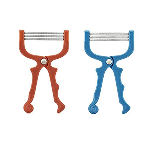 Milisten Gesichtshaarentfernung Frühling Epilierer Frühling Gesicht Haar Rasierer Handheld Threading Schönheit Werkzeug Gerät Gesicht Haarentferner für Männer Frauen (Zufällige Farbe)