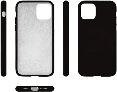 Image of Premium Liquid Silicone Case for iPhone 11 - Slim Full Body Protective Back Cover with Soft Microfiber Lining, Anti-Slip Grip Scratch Resistant Phone Case(Black)