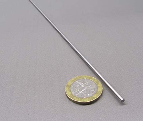 316 Stainless Steel Hardened Shaft .093" Diameter x 9" Long 1 pc