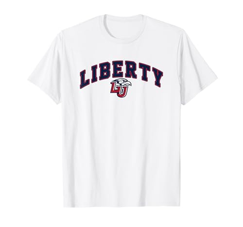 Liberty University Flames Block Stacked T-Shirt