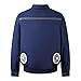 Chaqueta con Ventilador De Refrigeración Prevención De Golpes De Calor Ropa con Aire Acondicionado Chaleco Fresco con Hielo Solar para Trabajo En Climas Cálidos,Azul,S