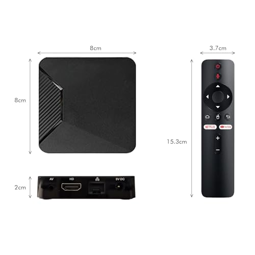BOXPUT Set Top Box Q5 PLUS TV Box, Android 11 Systeem, S905W2 chip, BT5.2 Dual WiFi 2.4G/5G, 4-core 4K decodering TV Box (2GB/16GB) - Afbeelding 3