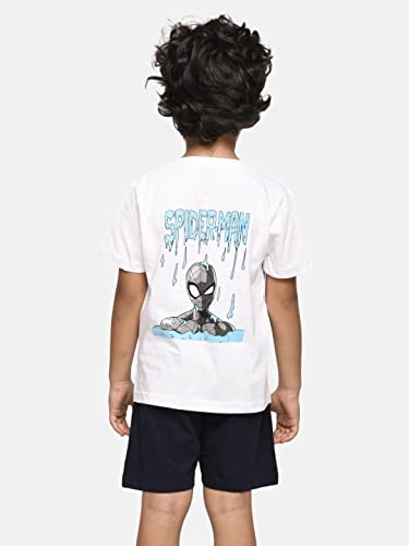 Image of Nap Chief Kids Unisex Cotton Cartoon Printed T-Shirt & Shorts | Clothing Set for Boys & Girls