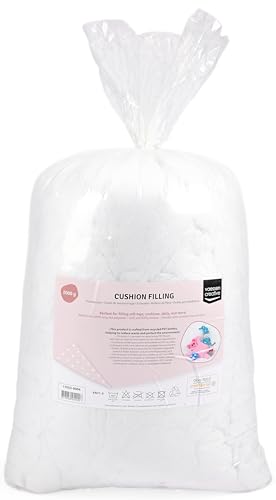Vaessen Creative Relleno de Fibra de Poliéster - 2000 g - Guata para Cojinas, Amigurumis & Peluche - Hipoalergénico & Lavable