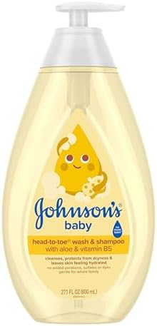 Johnson's Baby Head-To-Toe 2 in 1 Tear Free Wash & Shampoo with A...