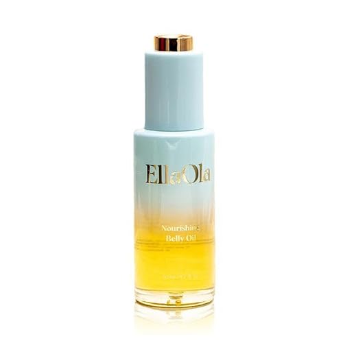 Ellaola Nourishing Belly Oil, Face And Body Moisturizer For Stretch Marks + Scars, Non Greasy Massage Oil For Pregnancy + Postpartum Moms, For All Skin Types With Vitamin C, Squalane, And Argan Oil #TOP20