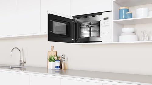 Microondas integrable Balay 3CG5172B2 de cristal blanco con Control Comfort y Aqualisis 5