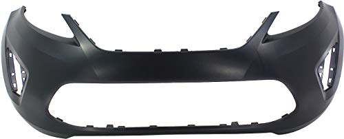 Evan-Fischer Front Bumper Cover Compatible with 2011-2013 Ford Fiesta Primed Hatchback/Sedan