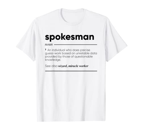 Portavoz Definición Divertida Camiseta