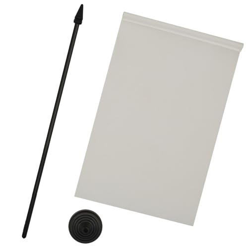 AZ FLAG - Tischflagge Einfarbig Weiss - 21x14 cm - Einfarbig Tischfahne 14 x 21 cm - Flaggen