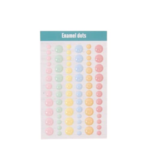 Craftelier - Enamel Dots Pastel | Mini Self-Adhesive Stickers wit...