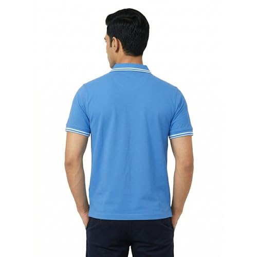 Image of Hangout Hub Hybrid Men's Polycotton Polo T-Shirt | Solid Finish | 260 GSM Premium Fabric | Half Sleeve Collared Neck | Regular Fit | Casual & Office Wear | Set of 1, 2 & 3