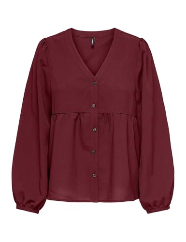 Top ONLY Onlnova résout le problème des hauts inconfortables avec ce modèle bordeaux XS