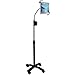 CTA Digital Compact Gooseneck Floor Stand for 7-13 Inch Tablets - Up to 13 Screen Support - 17.5