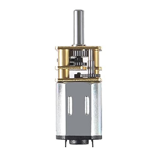 Alinan 2pcs 3V 15RPM N20 High Torque Speed Reduction Geared Motor with Metal Gearbox Motor for Smart Car DIY RC Toys