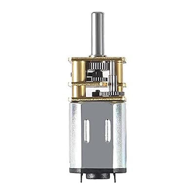 Alinan 2pcs 6V 200RPM N20 High Torque Speed Reduction Geared Motor with Metal Gearbox Motor for Smart Car DIY RC Toys