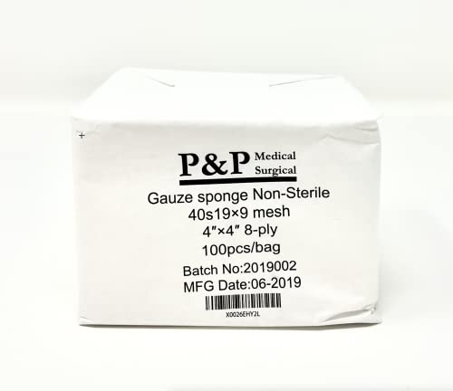 Gauze Surgical Sponges Cotton Non STERILE Woven 8-ply High Grade Quality 4"x4" Class I(a) All Purpose Pads Box of 500 miniatura 3