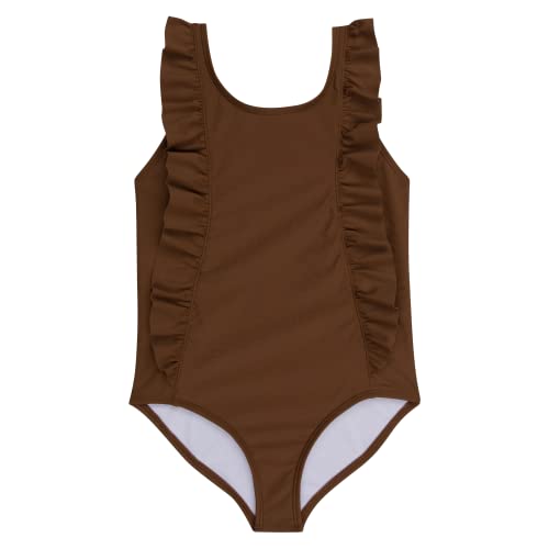 Image of SwimZip Girls' Ruffle One-Piece Swimsuit with UPF 50+ Sun Protection