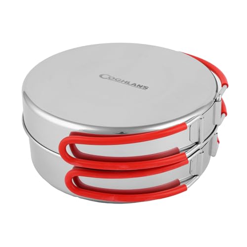 Coghlan's Juego de Cocina de 4 Piezas de Acero Inoxidable – Juego Ligero para Camping, Senderismo y Aventuras al Aire Libre – Vajilla Compacta de Fácil Uso y Limpieza miniatura 2