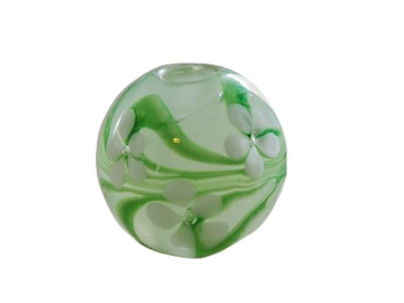 緑玉　玉環　重さ71g 送料込み250530 Amazon.co.jp: 新色白緑色(J) とんぼ玉 18mm 蜻蛉玉 トンボ玉 花柄