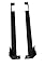Kings Brand Furniture Bed Frame Footboard Extension Brackets Set of 2 Compatible with Twin, Full, Queen, King Sizes