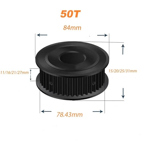Poulie synchrone HTD 5M 40T roue crantée alésage 28mm pour CNC