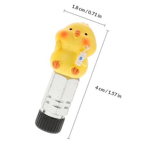 Cubiertas de válvula de bicicleta con forma de pato miniatura 2