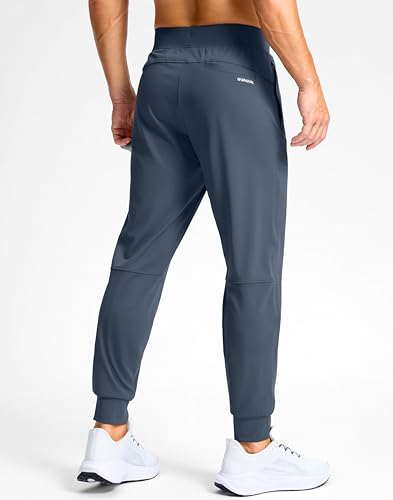 Image of G Gradual Men's Golf Joggers Pants with Zipper Pockets Stretch Sweatpants Slim Fit Track Pants Joggers for Men Work Running