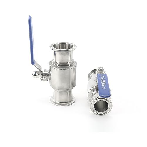 Robinet sanitaire boisseau sphérique 51mm pour brassage et cuve inox 304 - 6