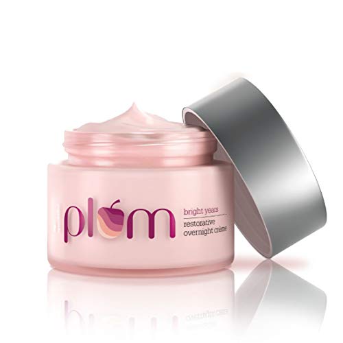 Plum Bright Years Restorative Night Cream | Brightens Dull Skin & Reduces Dark Spots | with Sea Lavender & Niacinamide | Anti-Aging Overnight Moisturizer for Women & Men