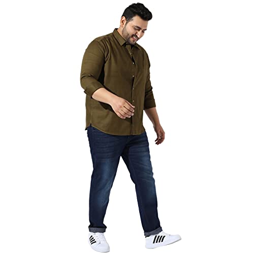Image of Instafab Plus Men's Button Up Regular Fit Shirt for Casual Wear Modern Clothing Shirt Crafted with Regular Sleeve, Comfort Fit & High-Performance for Everyday Wear