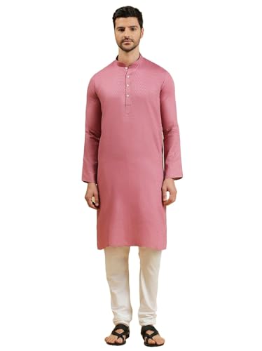 Image of Rajubhai Hargovindas Men Pure Cotton Solid Long Kurta