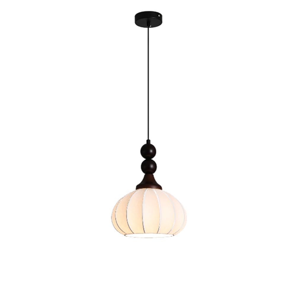 RSZCSMO Retro Log Wind LED Bedroom Bedside Chandelier Medieval 8.66-inch Living Room Dining Room Fabric Chandelier is Suitable for Bar Teahouse Hotel,Lighting Fixture