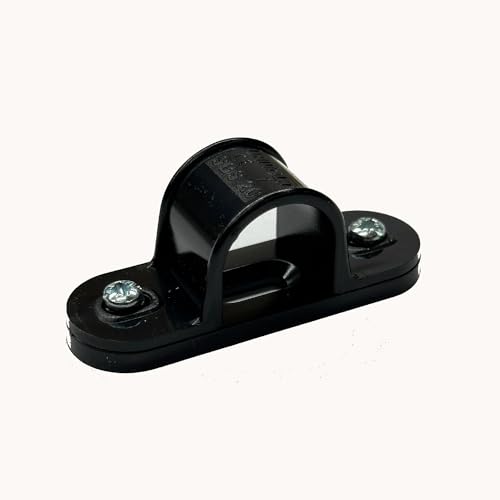 5 x 20MM Black Plastic PVC Conduit Saddles