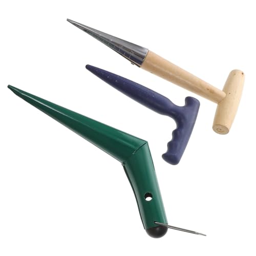 GALPADA Sturdy Hand Planter Soil Puncher Tools for Gardening 1 Set Weeding Tools for Garden