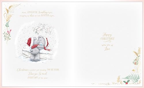 Me To You Tatty Teddy Amazing Girlfriend Luxury Handmade Boxed Christmas Card 8x10ins - Official Collection - Image 2