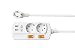 Produktbild NEUVIELE 2 Fach Steckdosenleiste mit 2 USB Schalter Steckerleiste Überstromschutz Mehrfachsteckdose Steckdosen Verteiler 3300W 250V/16A