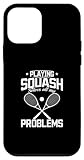 custodia per iphone 12 mini giocare a squash risolve tutti i miei problemi - funny squash saying