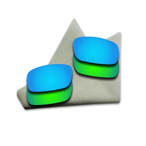 Polarized Lenses Replacement for Maui Jim Peahi Sunglasses - Blue Mirrored+Emerald Green Mirrored2