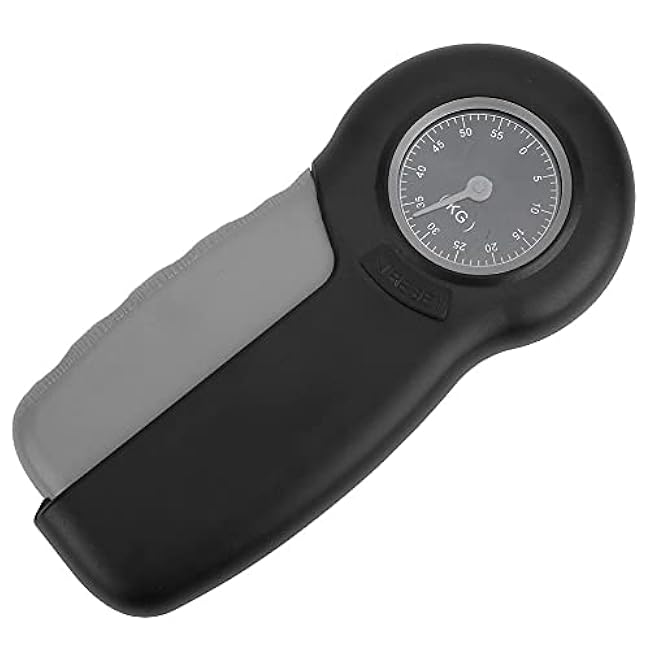 Hand Dynamometer, Mechanical Grip Strength Tester Measurement Meter, Hand Grip for Grip Strength Measurer(Black Grey)