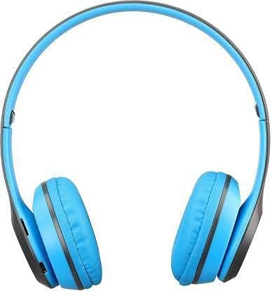 P47 2024 New Wireless Portable Gaming Headphone, Microphone Card Support Bluetooth Headset (Blue)-image-21