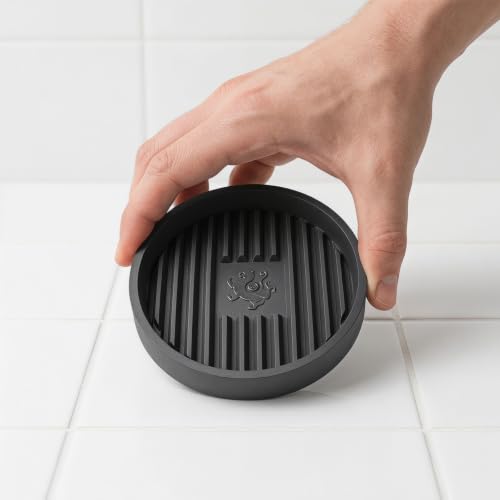 Placa redonda protectora y organizador de baño con atrapador seco 6 piezas 5