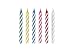 Multicolor Spiral Birthday Candles - 24 Count, 2.5'' - Festive Celebration Cake Toppers, Vibrant Party Decorations, Fun and Safe for All Ages