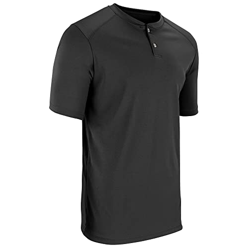 Champro Turn Two Lightweight Polyester Baseball/Softball Jersey, Youth Medium, Black by CHAMPRO - Used condition - US$12.26
