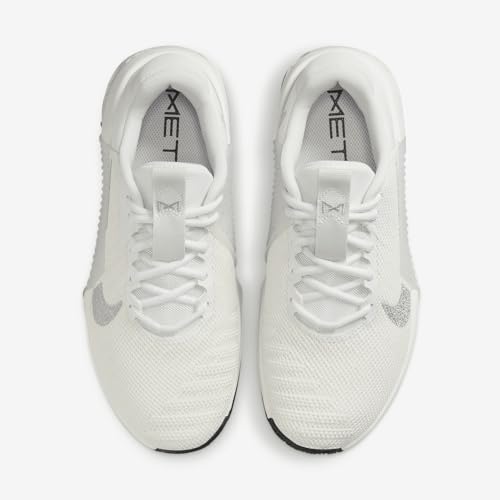 Image of Nike Metcon 9 Premium Women's Shoes (FQ7217-101, Summit White /Sail /Black /Metallic Silver) Size 8